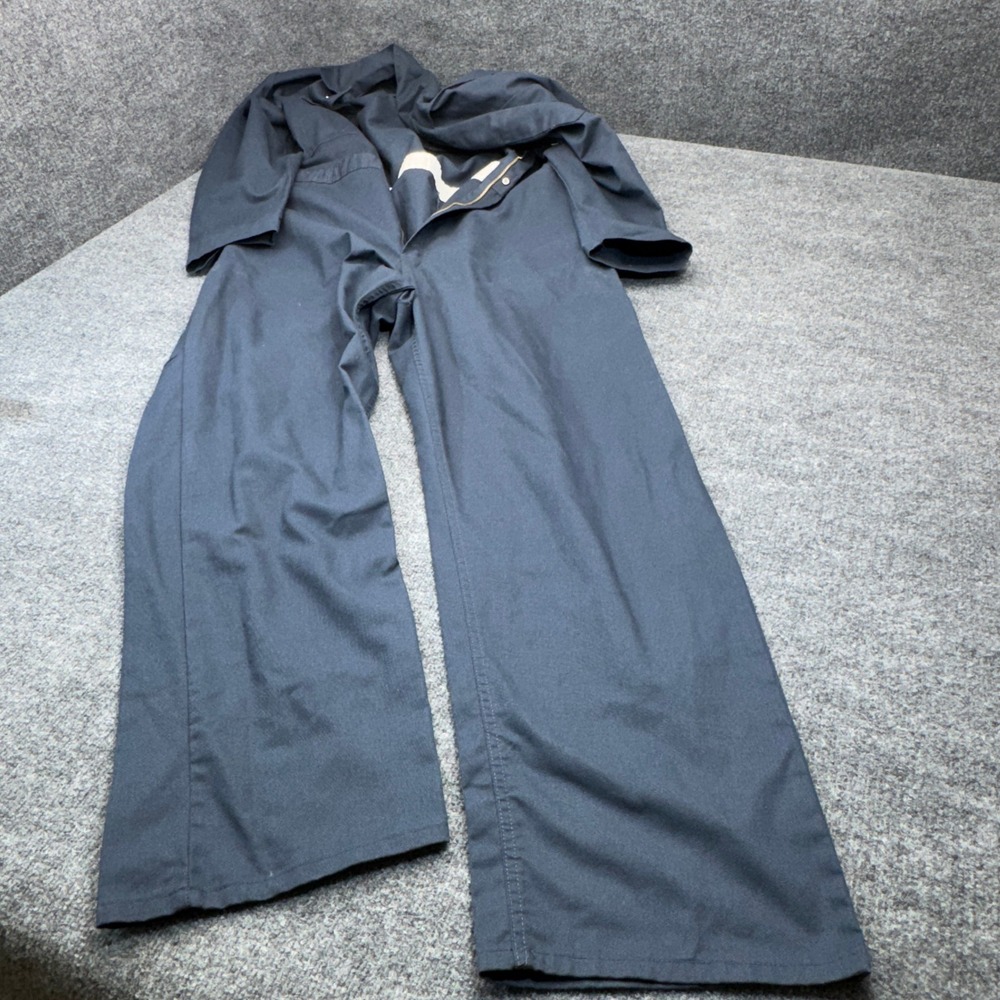 Dickies Coveralls Mens 2XLT Blue Work Overalls Jumpsuit Twill Long Sleeve Tall